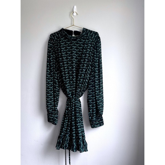 Ever New Dresses & Skirts - Ever New Curve Glenmore Geo Mini Dress Green Black Geometric Plus Size 22 NWT